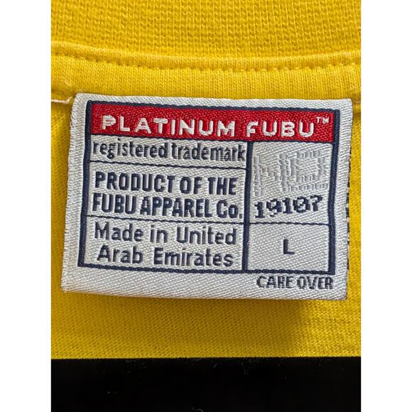 Vintage FUBU Platinum Fat Albert Junkyard Gang Short Sleeve Shirt LG Oversized - Picture 4 of 6